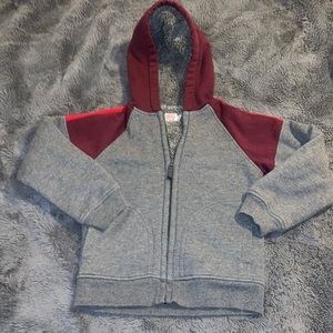 Sherpa Lined kids Zip up Hoodie